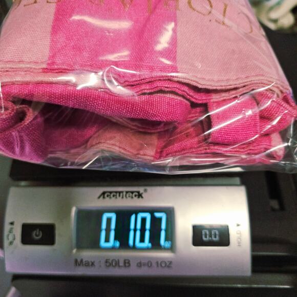 Victoria's Secret Pink Striped Canvas Tote Bag Beach Weekender Overnight - Picture 8 of 8